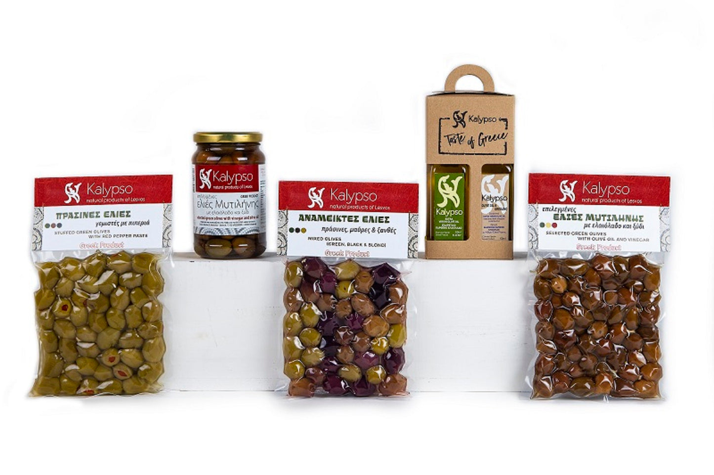 Mixed Greek Olives-(Brown,Green,Black) in Brine - Vacuum 200g-2