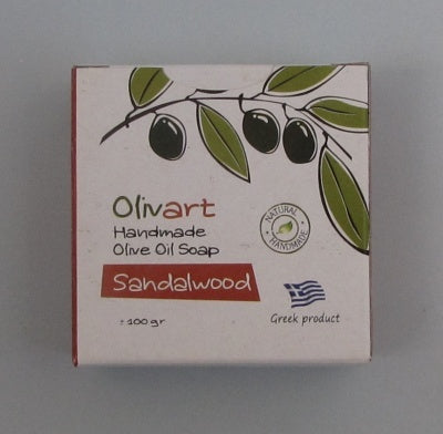OLIVART Natural olive oil soap-Sandalwood-0